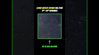 Leonid Meteor Shower Will Peak At 200 An Hour On 17th - 18th November