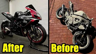 Rebuilding A GSXR 750 in 10 Minutes