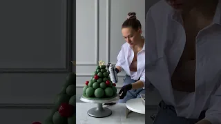 Торт в виде ёлки🎄| Как вам? #новогоднийторт#тортелка#новогоднийдекор#тортнановыйгод