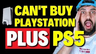 Can't Buy Playstation Plus PS5