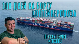 100 Дней на борту контейнеровоза. Первая серия - "Тихий". (100 days onboard containership. Episod 1)