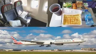 American Airlines ECONOMY CLASS London to Los Angeles|Boeing 777-300ER