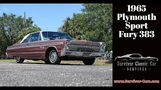 1965 Plymouth Sport Fury 383 Mopar Muscle Car Survivor Classic Cars