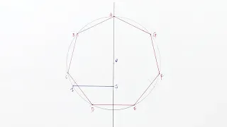 construct a regular heptagon inside a circle (Step-by-Step,Approximate drawing)