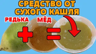 Замучил СУХОЙ КАШЕЛЬ попробуй средство из редьки и мёда!