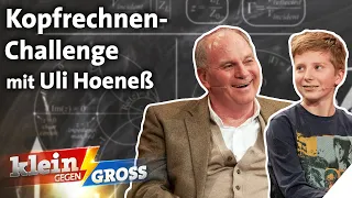 Rechnet Martin (13) schneller im Kopf als Uli Hoeneß mit dem Taschenrechner? | Klein gegen Groß