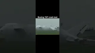 Boeing 747 crash test 🛫✈️ #aviation #airplanes #fyp