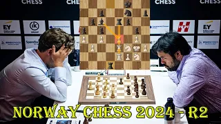 Magnus Carlsen vs Hikaru Nakamura || Norway Chess 2024 - R2