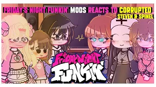 🎤~Friday Night Funkin MODS REACTS To Corrupted Steven & Spinel~🎤 |[]|Gacha|[]|Part 9(2/2)|[]|