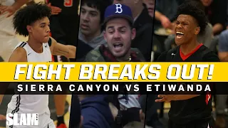 FIGHT BREAKS OUT in HEATED Sierra Canyon Playoff Game! Jaylen Clark DROPS 32 for Etiwanda 😳