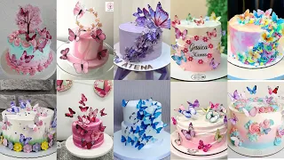 😍Very Beautiful Butterfly Theme Cake Design 2023 || Butterfly Cake Design || Birthday Cake Design,