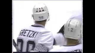 Wayne Gretzky's slapshot goal against Islanders, october 1993