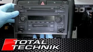 How to Remove Double Din Stereo - Audi A4 S4 RS4 - B6 B7 - 2001-2008 - TOTAL TECHNIK