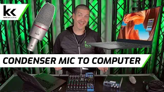 How To Connect Condenser Mic To Computer (Mac or PC)