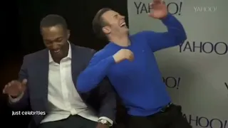 Anthony Mackie saves Chris Evans from falling off the chair