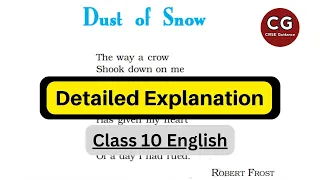 Dust of Snow 🌨️ for Class 10 Students: A Complete Understanding