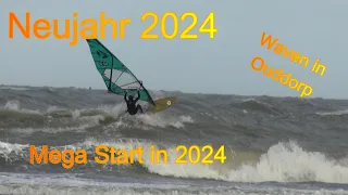 Was macht ein 12jähriger am 1 Januar ? Er ist World Champ U13 | Windsurf Wave Session in Ouddorp
