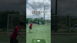 Penalty kick skill tutorial 😍 | A confusion kick for a goalkeeper😱🧤 | #short | #football | #tutorial