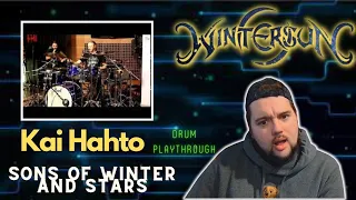 "Sons of Winter and Stars" (Kai Hahto Drum Playthrough) by Wintersun -- Drummer reacts!