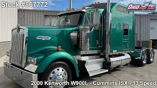 2000 KENWORTH W900L - 867772 - SOLD