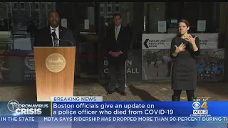 Boston Mayor Marty Walsh, Police Commissioner William Gross Announce Death Of Police Officer