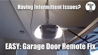 EASY: Garage Door Opener Not Working or Intermittent Fix