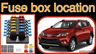 The fuse box location on a 2014 Toyota RAV4