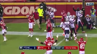 Patrick Mahomes connects with Tyreek Hill on touchdown pass Patriots Vs Chiefs