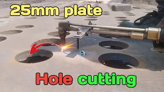 Making to circle hole cutting with oxygen lpg🧑‍🏭