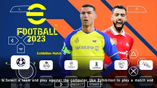 eFOOTBALL PES 2023 PPSSPP CAMERA PS5 ANDROID OFFLINE NEW FULL TRANSFERS & KITS 23/24 BEST GRAPHICS