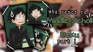 || mha/bnha react to middle school deku || pt.1 || READ DESC! || bkdk?|| Dadzawa? || sad deku ||