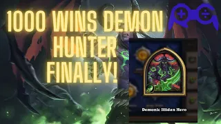 1000 Wins Legend Fel Demon Hunter | Hearthstone - Voyage to the Sunken City