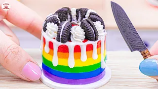 Delicious Rainbow OREO Cake🌈1000+ Miniature Rainbow Cake Recipe🌞Best Of Rainbow Cake Ideas