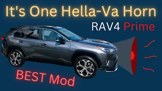 BEST RAV4 Prime Modification | Hella Horn Install and Review | It's One Hella-Va Horn