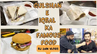 Karachi Ka Famous Fast Food | Gulshan e Iqbal Food Street | Fast Food | Rj Zain Vlogs