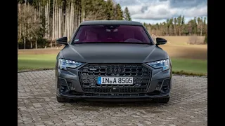 New AUDI A8 Facelift (TFSI e) 2022 - DRIVING, exterior & interior (Plasma Blue)