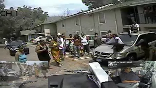 REPO GONE WRONG - HE JUMPS OFF BALCONY ON TO CAR