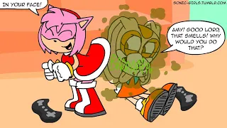 Sonic Girls Farting Comics: Sore Loser (voiced)