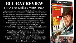 For A Few Dollars More (1965) Kino Lorber Blu-ray 4K UHD review