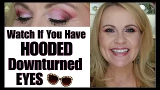 PLUM HOODED EYESHADOW TUTORIAL ~ DOWNTURNED EYES ~  MATURE SKIN