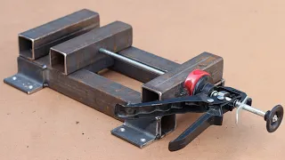 Cool idea! Make a strong Vise for your WorkShop!