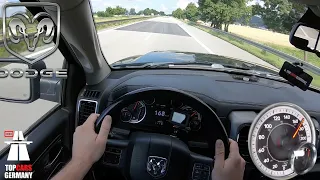 DODGE RAM 1500 5.7 HEMI (401HP) POV ACCELERATION ON GERMAN AUTOBAHN