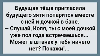 Будущая Теща Пригласила Будущего Зятя в Баню! Сборник Свежих Анекдотов! Юмор!