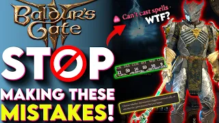 Baldurs Gate 3 5 MAJOR MISTAKES To Avoid! - (Baldur's Gate 3 Tips and Tricks)