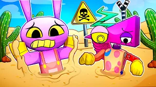 Can JAX & ZOOBLE ESCAPE ALL QUICKSAND TRAPS in Roblox?!