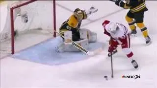 Wonderful save by Rask @ Red Wings