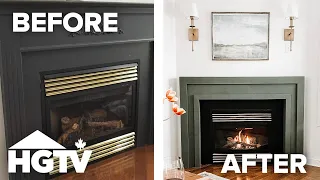 DIY Modern Fireplace Makeover on a Budget | CourtneyDIY