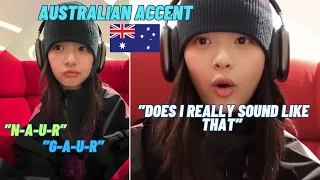 Hanni ranting about her Australian accent on live