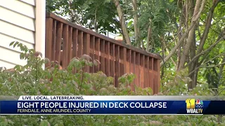 8 people injured in Ferndale deck collapse