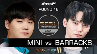 [ENG] SCSL S1 Ro.16 Match 8 (Mini vs Barracks) - SCSL English (StarCastTV English)